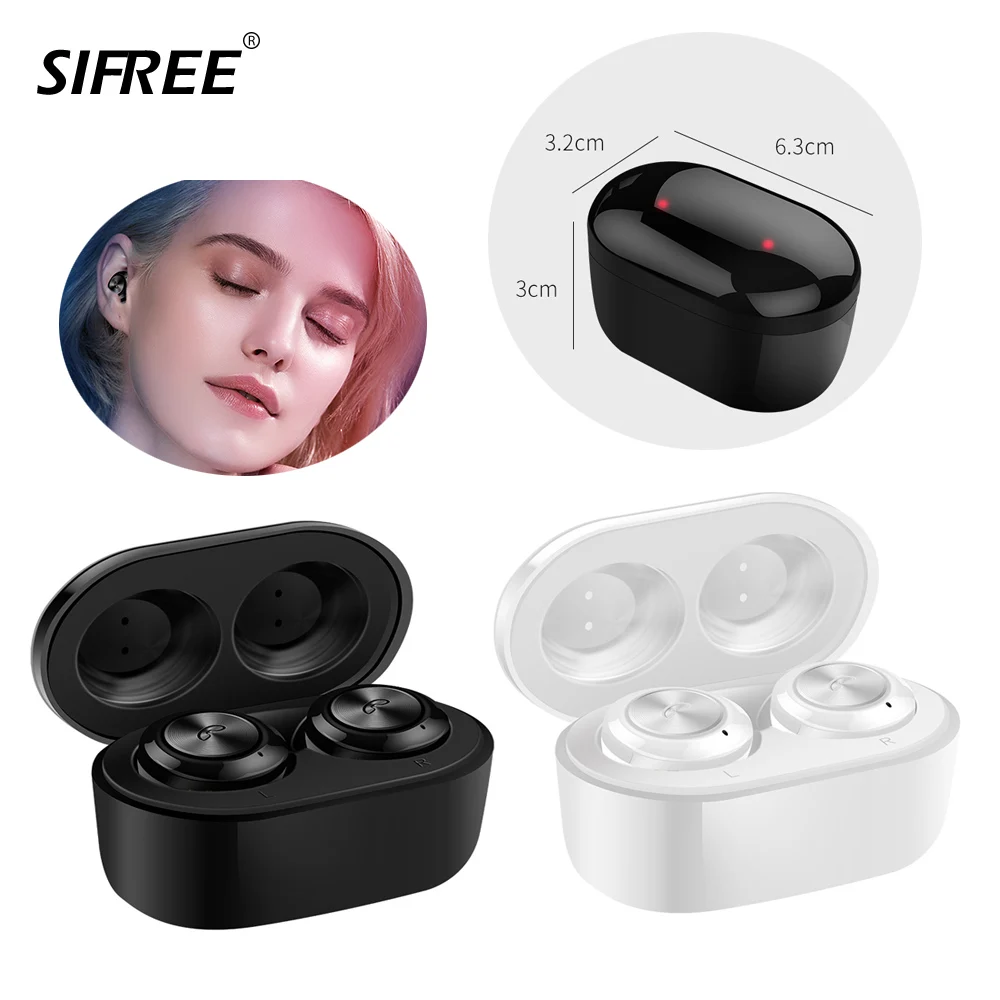 

2018 New A6 Bluetooth V5.0 TWS Earphone True Wireless Stereo Earbud Waterproof Bluetooth Headset for iPhone xiaomi HUAWEI