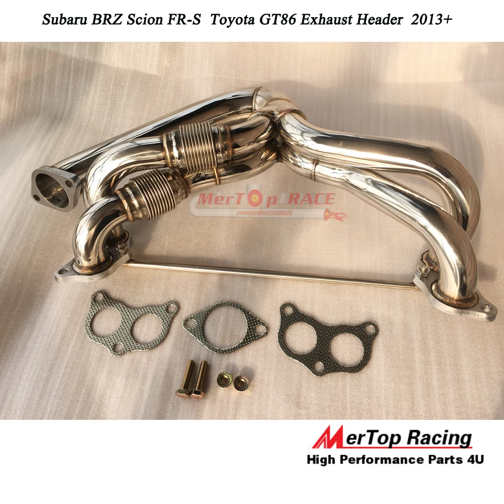 

MERTOP Race SS304 Header For Scion FR-S / To** GT86 GT-86 / SU** BRZ 2013+ With Strong Bellows