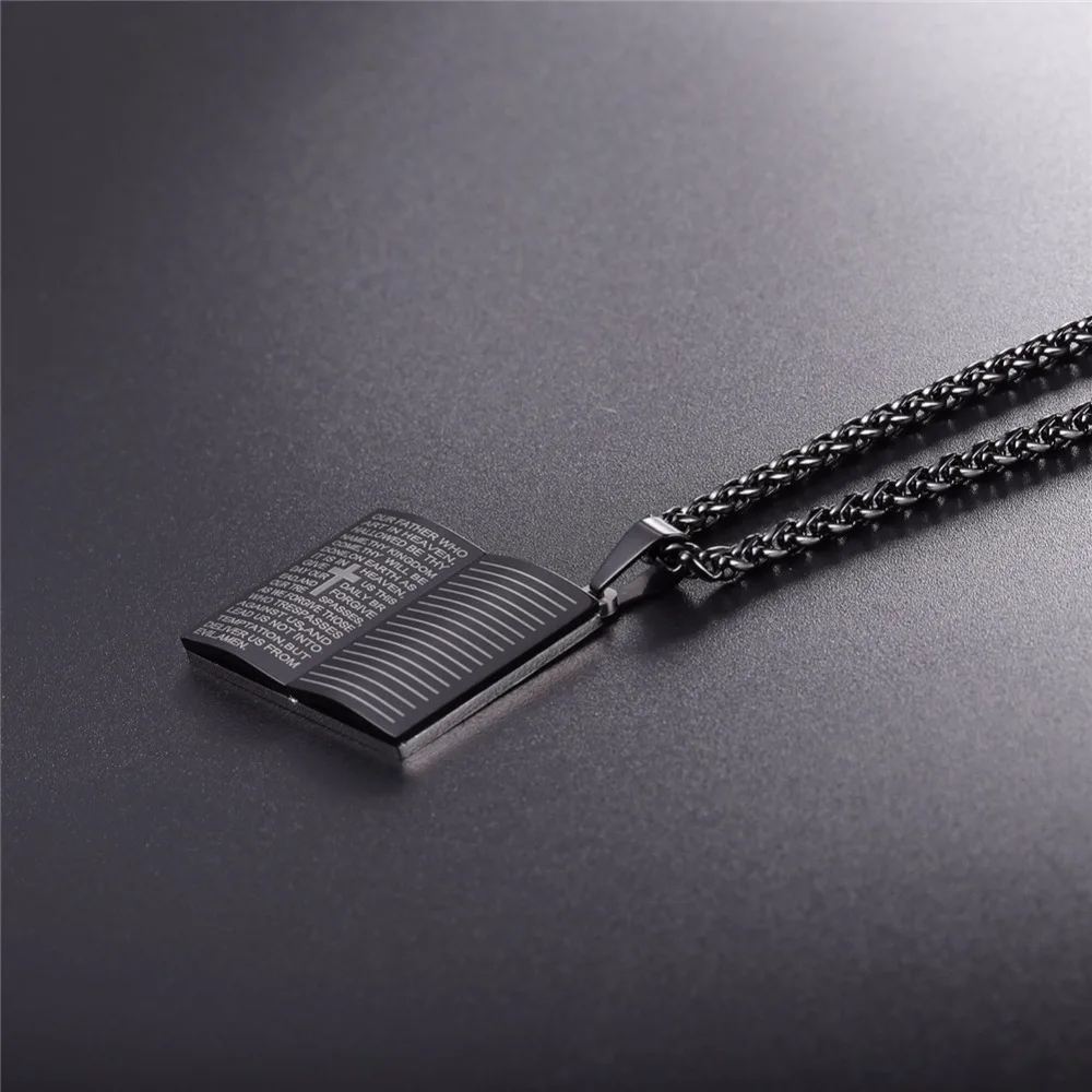 Jesus Blue Holly Bible Necklace Image 5