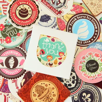 

Coffee Dessert Adhesive Sticker Phone Diary Album Computer DIY Craft Decorative Stick Label School Stationery