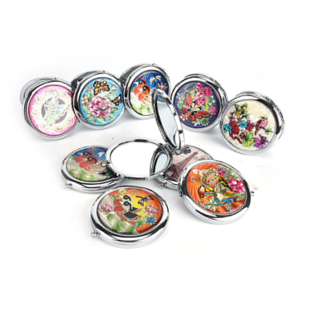 Crystal Makeup Mirrors New Women Fashion Portable Pocket Cosmetic Mini