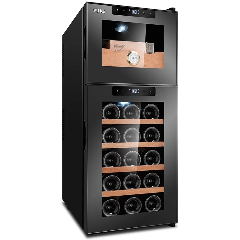 

Thermostatic Wine Cabinet 59L Mini Portable Electric Wine Refrigerator Freestanding Commercial Fridge cigar humidor cabinet