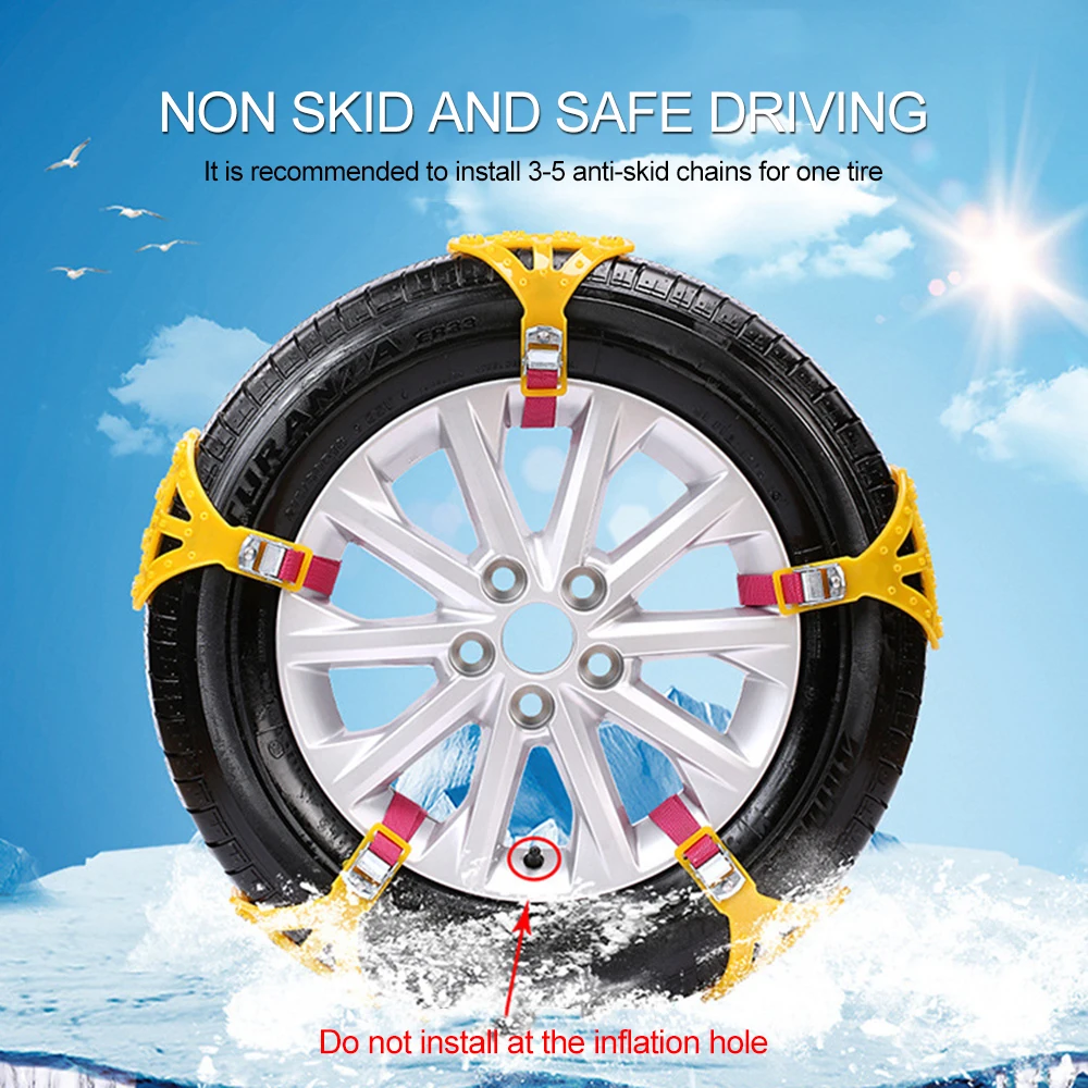 1 шт. автомобильные аварийные цепи для снега автомобильные шины зимние дорожные цепи безопасности снежные альпинистские грязевые заземления противоскользящие