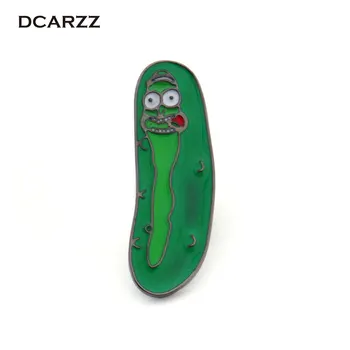 

Rick and Morty Brooch Pickle Rick Enamel Pin for Kids Backpack/Bag/Jeans Clothes Button Badge Jewelry Wholesale