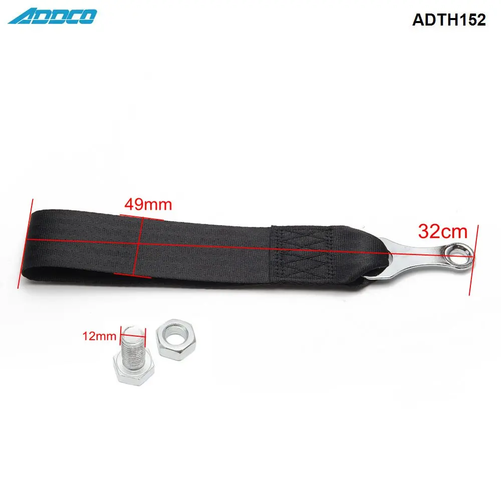 Racing Tow Strap مع الترباس على الأجهزة العالمي jdm للسيارات الشاحنات ADTH152-AF
