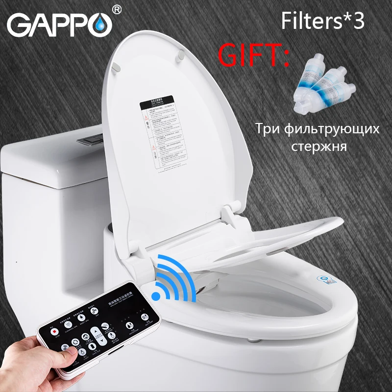 

GAPPO Toilet Seats Smart Bidet Toilets Seats Intelligent clean dry toilet cover Washlet Elongated Bidet Lid Cover Heated sits