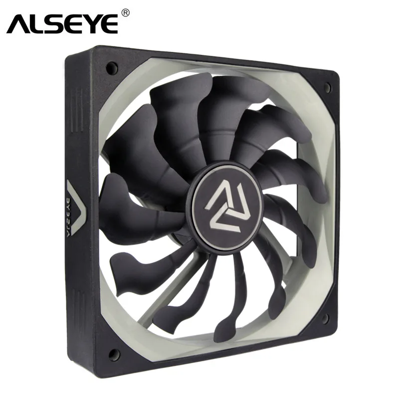 ALSEYE S-120 PC مروحة 120 مللي متر عالية تدفق الهواء برودة 12 V 3pin مراوح التبريد ل PC حالة ، وحدة المعالجة المركزية برودة ، مياه التبريد