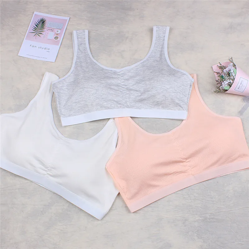 Girls cotton bra 2019 summer new Kids Girls Underwear Bra Vest Children Underclothes Sport Undies Clothes #4M08 (16)