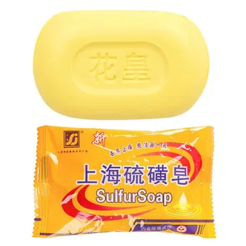 

85g Sulphur Soap Skin Care Dermatitis Fungus Eczema Anti Bacteria Fungus Shower Bath Whitening Soaps KG66