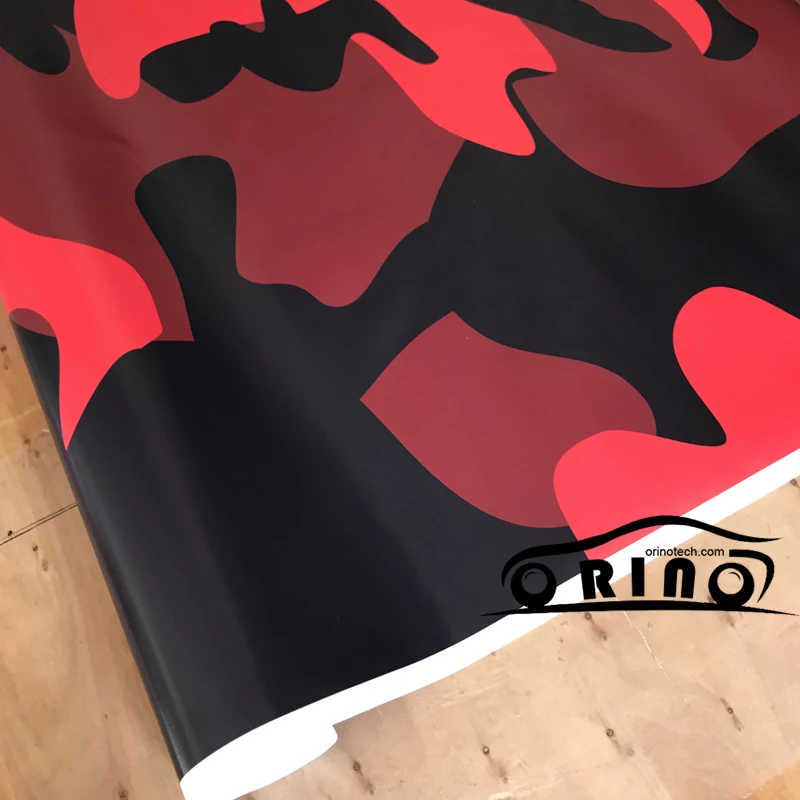 Black Red Vinyl Film Wrap-3