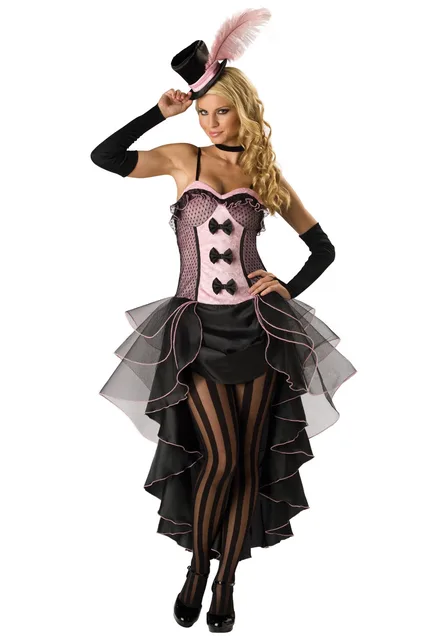 halloween cabaret burlesque can can dancer costume fantacy saloon plus size cowgirl dresses