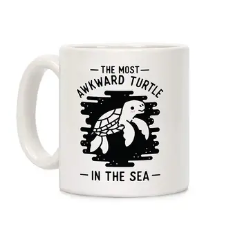 

The Most Awkward Turtle In The Sea White 11 Ounce Ceramic Coffee Mug