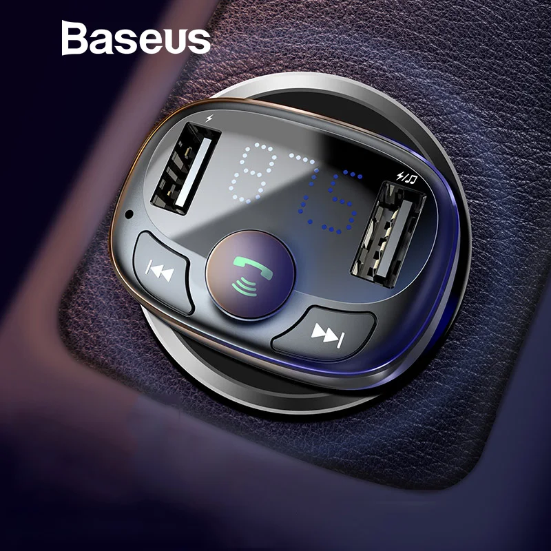 Baseus Car Charger for iPhone Mobile Phone Handsfree FM