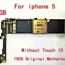 Оригинальная материнская плата для Apple iPhone 5 32gb рабочая и разблокированная логическая плата без Touch ID+ подарок