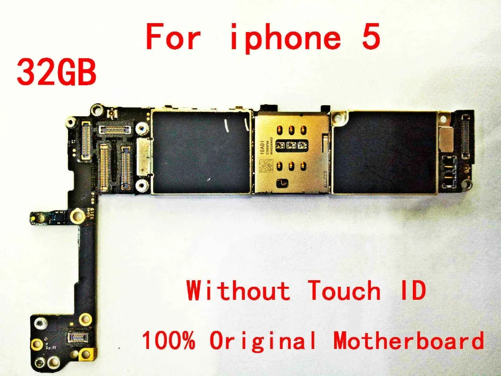 

100%Original Motherboard for the Apple iPhone 5 32gb 100% working and unlocked Logicboard Without Touch ID+gift