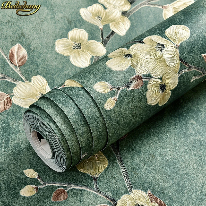 beibehang Stereo 3d fine retro American country garden wallpaper self-adhesive bedroom living room background papel de parede beibehang Stereo 3d fine retro American country garden wallpaper self-adhesive bedroom living room background papel de parede