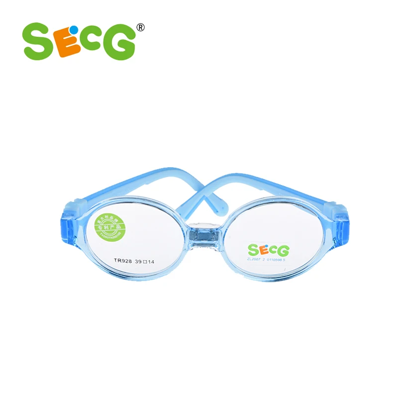 Детские оптические очки оправа пластиковые титановые круглые очки детские Amblyopia коррекция защитные детские очки TR928 - Цвет оправы: blue