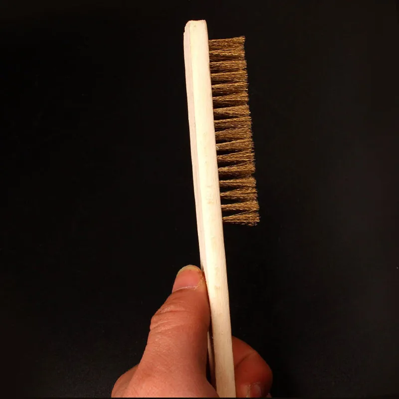 High quality Brass plate brushes Long handle Metal cleaning brush Surface in addition to paint
