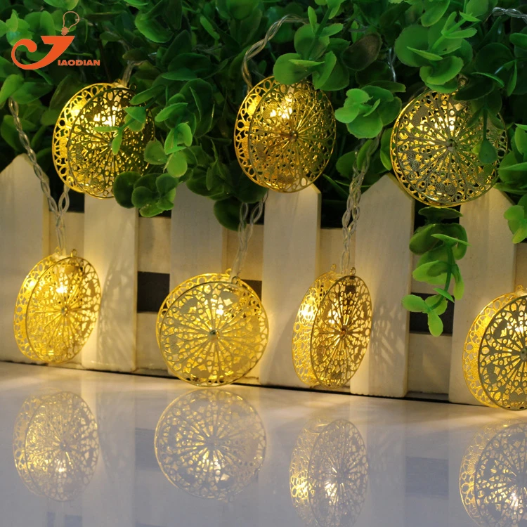 Ronda oro LED cadena luces lechoso iluminación fiesta boda lámpara hogar lumieres luces lampere vacaciones