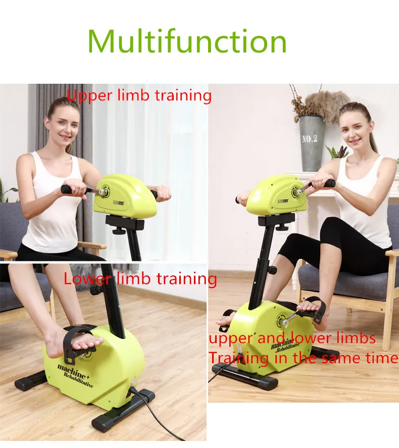 Medical & Fitness Pedal Exerciser Upper & Lower Bike for Legs Arms Bum Workout 