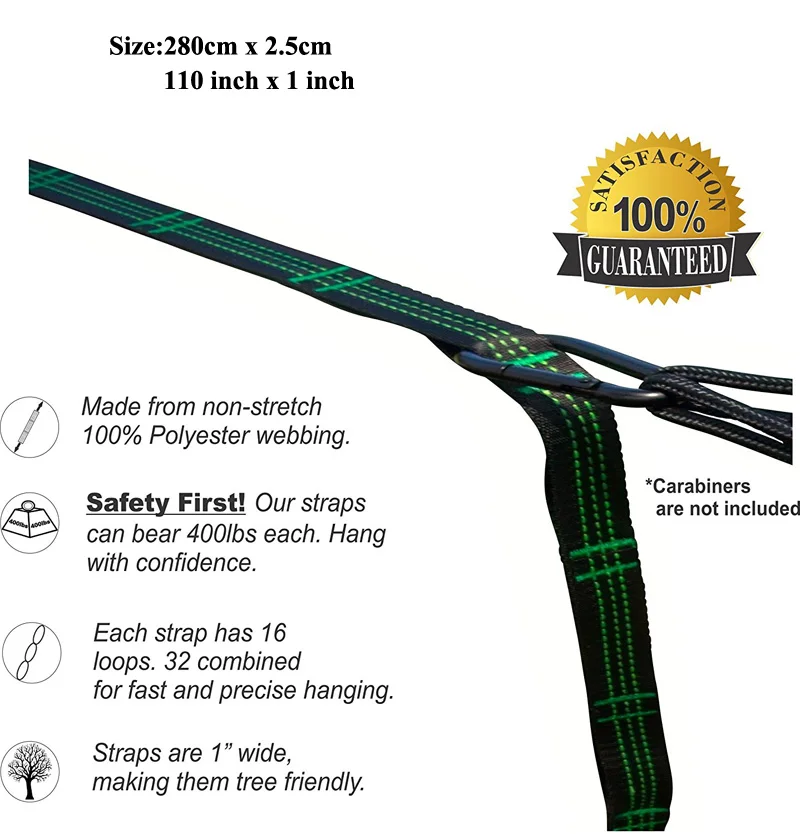 Super Strong Hammock Strap Hanging Hammock Belt Hamaca Hamak for Camping,Traveling,Portable Hanging Tree Rope Free shipping
