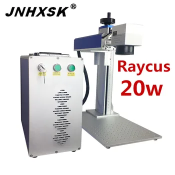 

JNHXSK Raycus 20w 200 laser source laser marking machine for carver engraving metal nameplate ring stainless steel cnc router