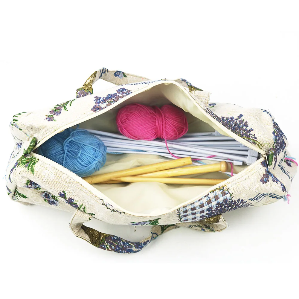 2 вида конструкций Бытовая сумка для хранения вязальных спиц, инструменты для вязания, сумка-Органайзер, инструменты для шитья, аксессуары для хранения