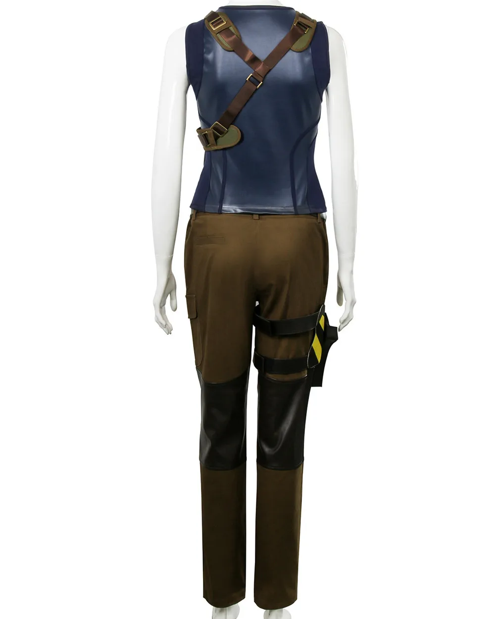 Women's Lara Croft Dark Blue & Army Green Costume for Halloween and Christmas, inspired by the Shadow of the Tomb Raider Movie image 4