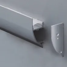 30 штук 2 м Длина светодиодный алюминиевый профиль для светодиодных лент настенный монтаж светодиодный алюминиевый профиль