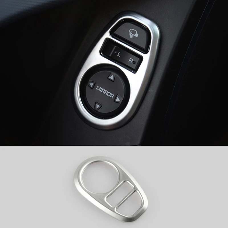 For-Hyundai-Creta-ix25-Rearview-mirror-adjustment-panel-switch-cover-chrome-styling-trim-Interior-Refit-products