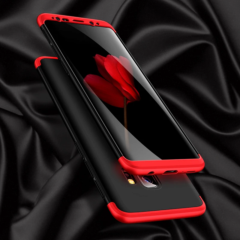 For Samsung Galaxy A6 A8 A9 Star Pro J4 J6 J7 Duo J8 plus Prime 2018 C9 Case 360 Full Protection Ultra Thin Hard Cover Coque |