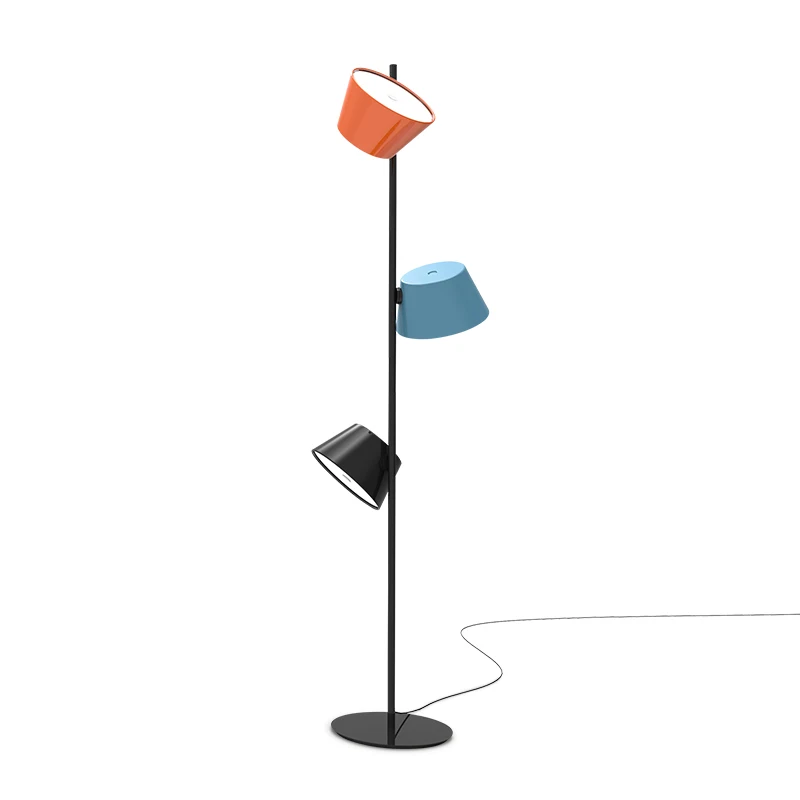 

High quality Decorative Light Design Floor Lamp 3 arm Standard Light Macaron color Energy Saving Metal Floor Light for Kids room