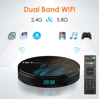 

Smart TV Box Android 9.0 TV Box 4GB 64GB Rockchip RK3328 Support 1080p 4K USB3.0 Google Play Store Youtube Set Top Box HK1 Max