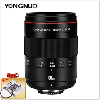 

YONGNUO Lenses Macro Lens YN60mm F2 MF 0.234m Macro Lens 60mm for Canon EOS 70D 5DMK II 5DIII 600D 700D DSLR Nikon F2NE Yongnuo