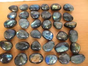 

rainbow light!!! BEST!! 36-25PCS NATURAL Labradorite Crystal Stone Original