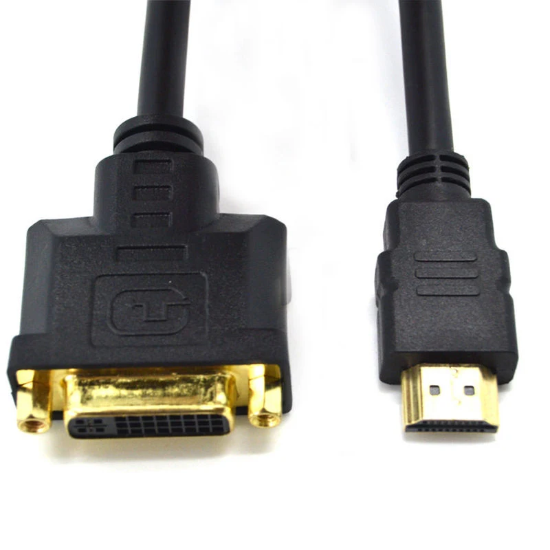 30 см HDMI к DVI 24+ 5 Кабель-адаптер Черный M/F HDMI Мужской к DVI Женский видео адаптер Шнур для ПК HDTV lcd DVD Mayitr