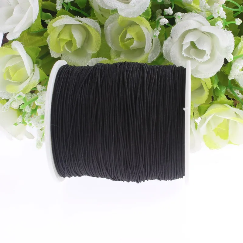 Black Elastic Thread Polyester Sewing Machine Beading Thread DIY