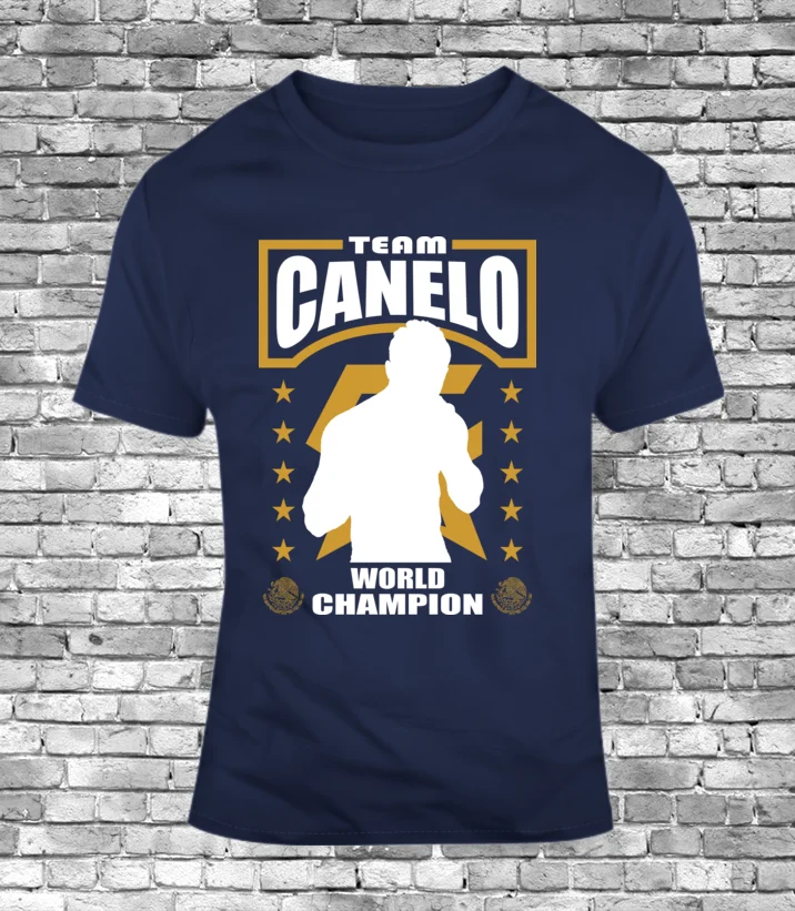 2019 Мода команда Canelo силуэт бокса Alvarez Мексика боксер Ggg Golovkin Мужская футболка с