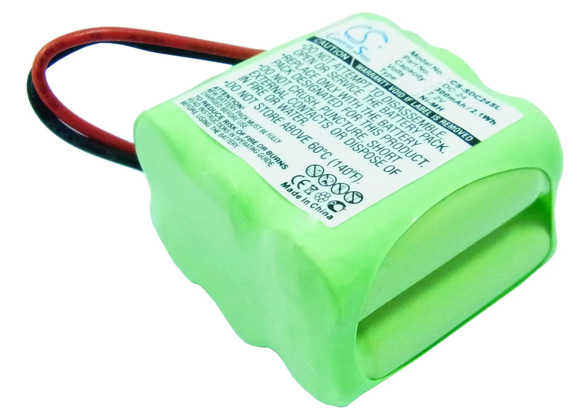 Аккумулятор Cameron Sino 300mAh для KINETIC MH330AAAK6HC, DC-24 для SportDog SD-1800, 200LR, SD-1850, SD-2000, ST101-W