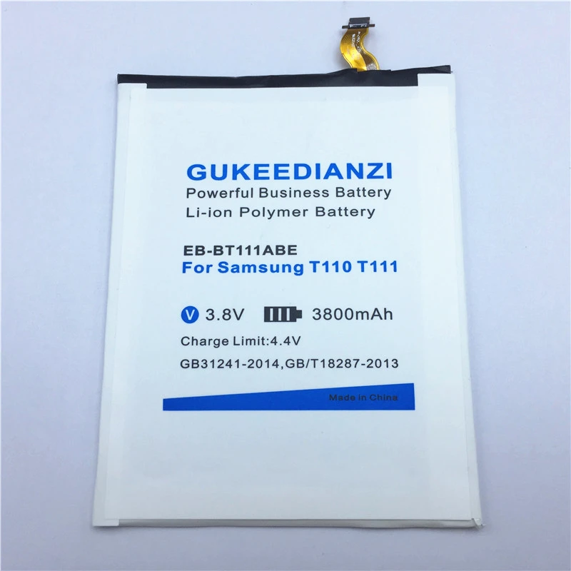 GUKEEDIANZI EB-BT111ABE 3800 мАч сменная батарея для Samsung Galaxy Tab 3 Lite SM T111 T110 T115 аккумуляторная батарея