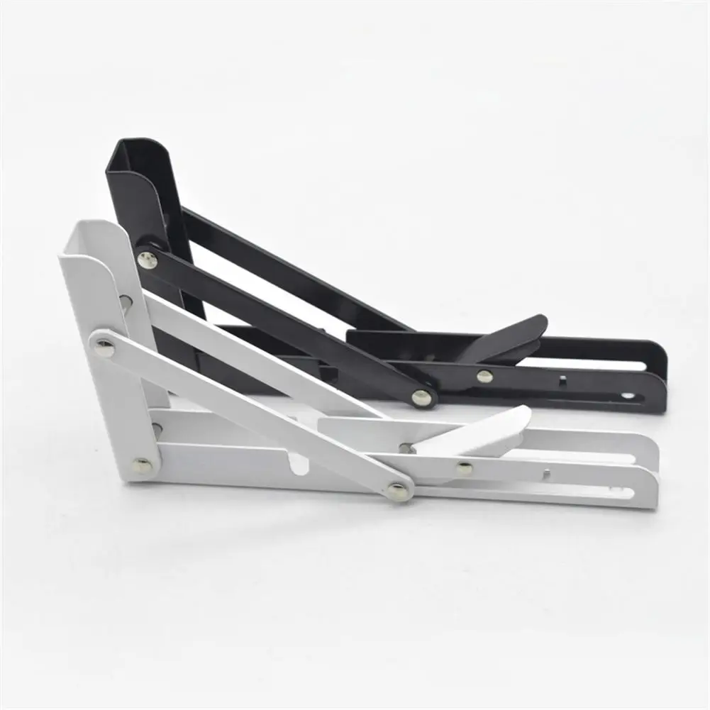 

2PC Triangular Folding Bracket Metal Release Catch Support Bench Table Folding Shelf Bracket Home