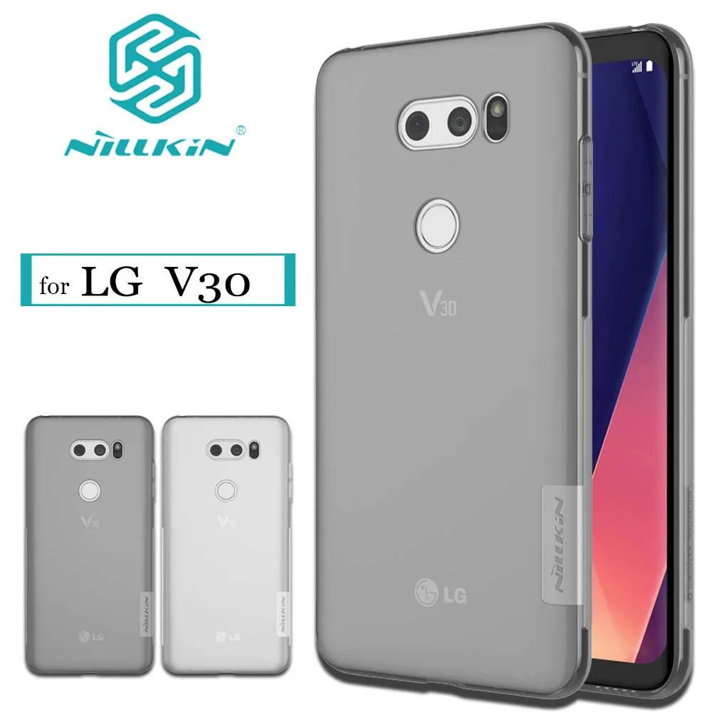 

Nilkin Capa for LG V30 Case NILLKIN Nature Transparent Clear Soft TPU Silicone Business Phone Protective Shell Cover for LG V30