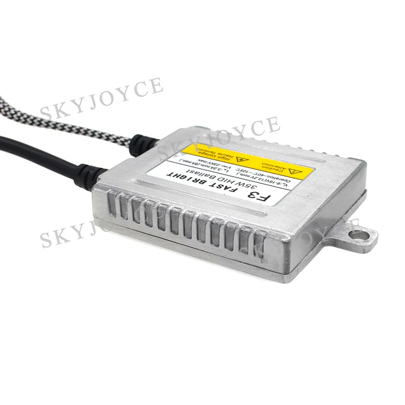 12V AC 35W F3 Fast Bright DLT Ballast Quick Start Digital Slim HID Reactor Ignition Block For 35W Xenon HID Headlight Bulb Kit (3)
