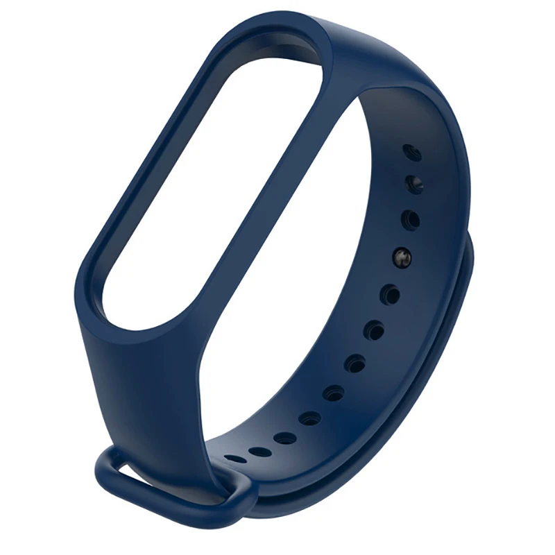 Bracelet Strap mi band 4 Silicone Sport wrist accessories For xiaomi mi band 3 strap on xiomi miband band3 band4 miband3 miband4 - Цвет: Dark blue