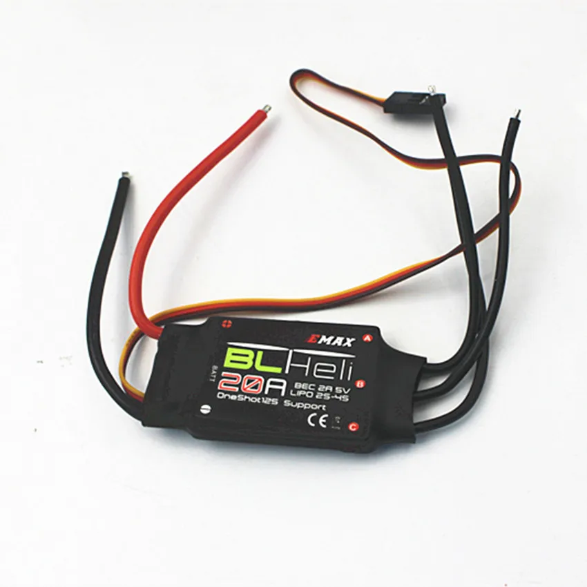 

4PCS Emax 20A BLHeli ESC 2-4s LiPo 20A BL Speed Controller 2A / 5V BEC for RC 250mm 270mm 280mm Multirotor Quadcopter