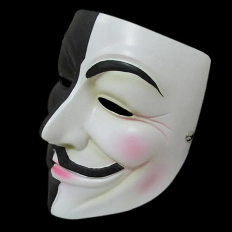 Высокое качество V для Vendetta смолы маска коллекция домашний декор Хэллоуин вечерние линзы для косплея маска Анонимус Guy Fawkes