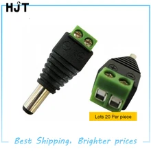 20pcs/lot CCTV BNC accessories Professional female DC Power converter for CCTV security cameras AC14