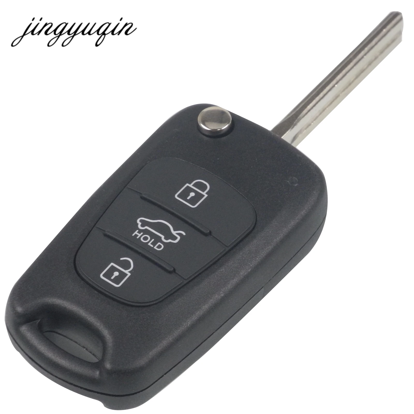 Jingyuqin 10 шт. пульт дистанционного управления флип чехол для KIA K2 K5 Hyundai ix30 ix35 3 кнопки