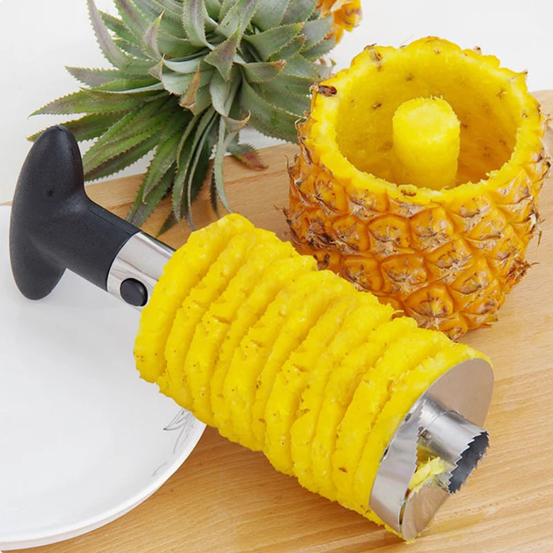 

1Pc Stainless Steel Easy to use Pineapple Peeler Accessories Pineapple Slicers Fruit Knife Cutter Corer Slicer Kitchen Tools