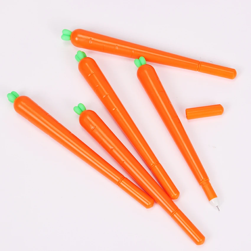 Creative Black Refill Neutral Pen Stationery Carrot Signature Pen Gel Pens 1PC 